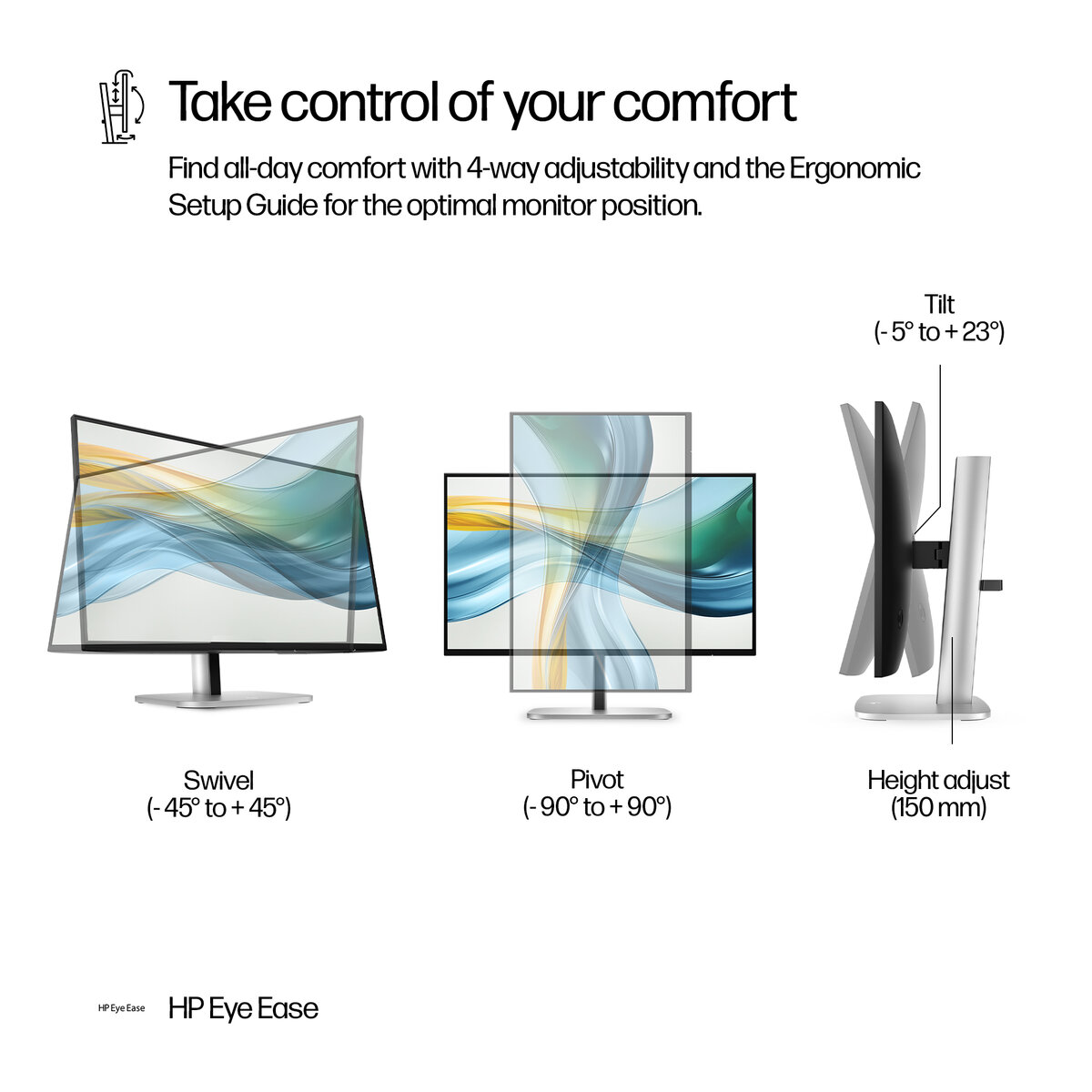 Монитор 24" HP Monitor 9D9V7AA / 9D9V7AA#ABB Silver/Black - PN 9D9V7AA#ABB