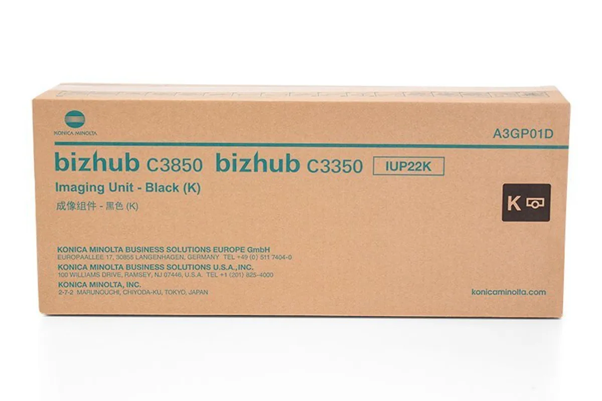 Барабанна касета за Konica Minolta bizhub C3350/C3850/C3850FS - DRUM UNIT -  IUP22K (IUP-22K) / A3GP01D - Black - PN A3GP01D