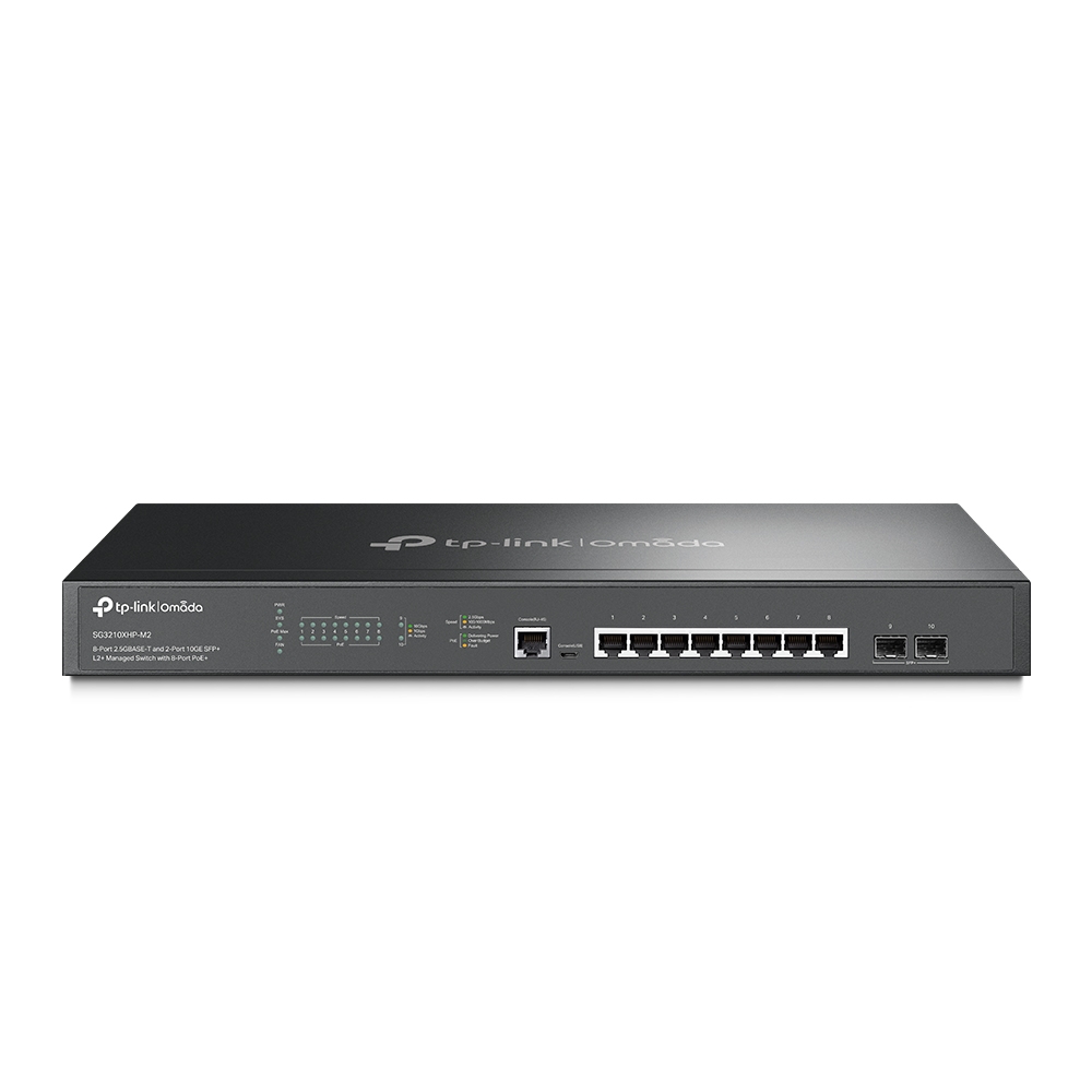 Суич TP-LINK Switch TL-SG3210XHP-M2 / TL-SG3210XHP-M2 - Black - PN TL-SG3210XHP-M2
