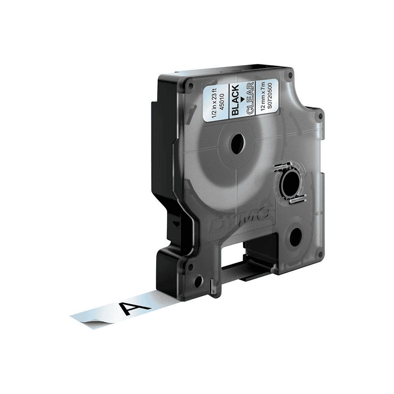 Лента за етикетни принтери Dymo Ribbon 45010 / S0720500 - Black on transparent - PN S0720500