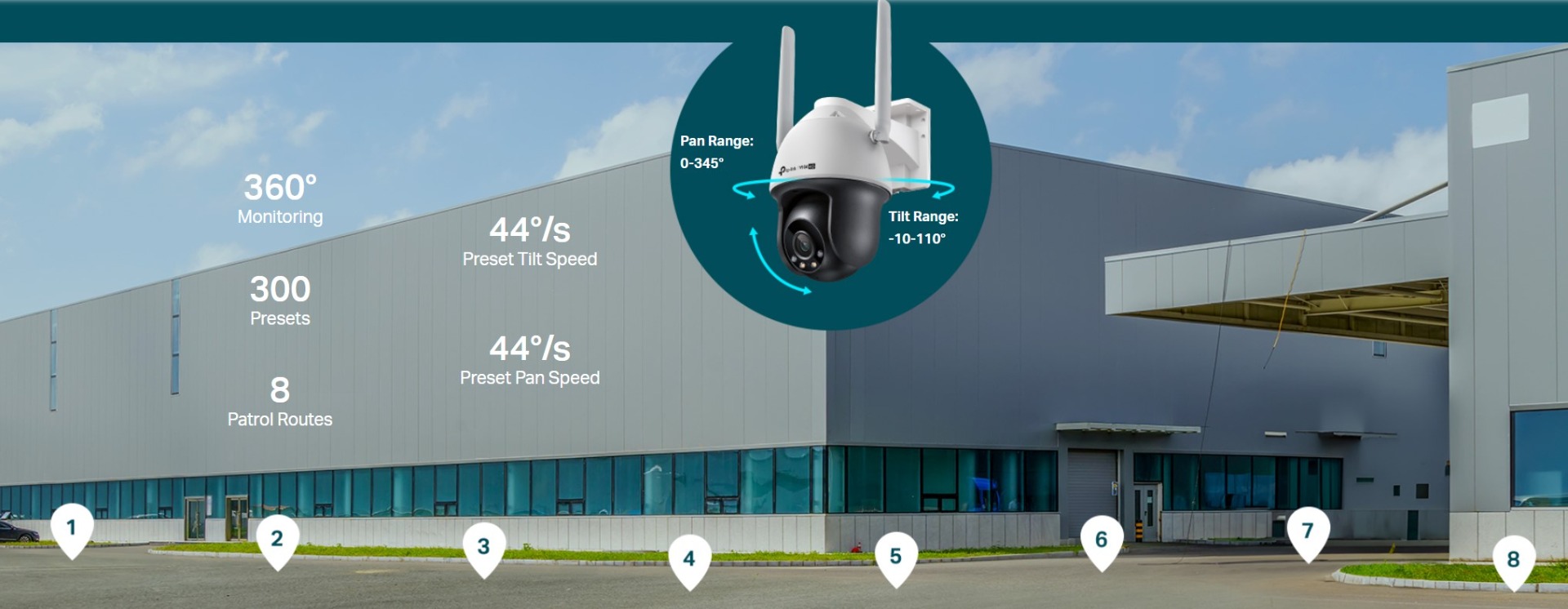 Камера за видеонаблюдение TP-LINK Surveillance camera C540-4G 4mm / VIGI C540-4G(4MM) - White/Black - PN VIGI C540-4G(4MM)