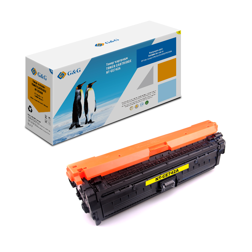 КАСЕТА ЗА HP Color Laserjet CP 5225/5225n/5225dn - /307A/ - Yellow - CE742A - PN NT-CH742FY - G&G