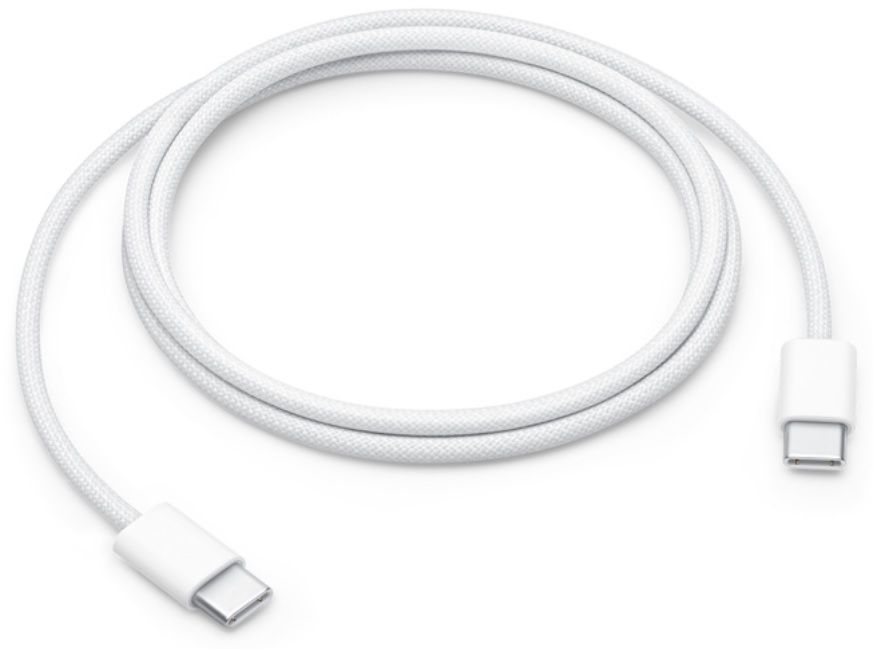 КАБЕЛ USB APPLE - USB-C към USB-C - 1,0 m - White - PN MQKJ3ZM/A