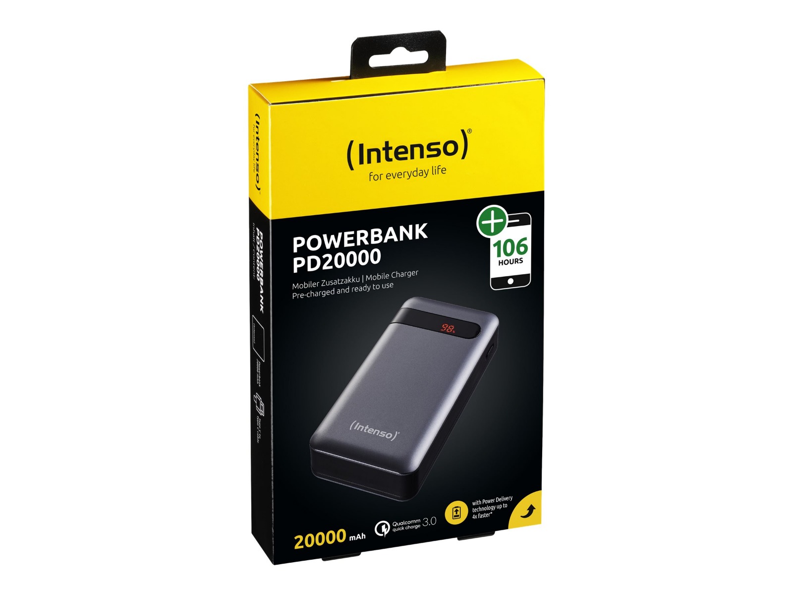 ВЪНШНА БАТЕРИЯ Intenso power bank PD20000 - 20000 mAh - PN 7332354