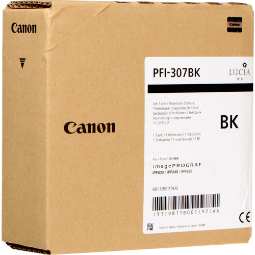 Глава за Canon imagePROGRAF IPF830/IPF840 Series - Ink - PFI307BK (PFI-307BK) / 9811B001 - Black - PN 9811B001