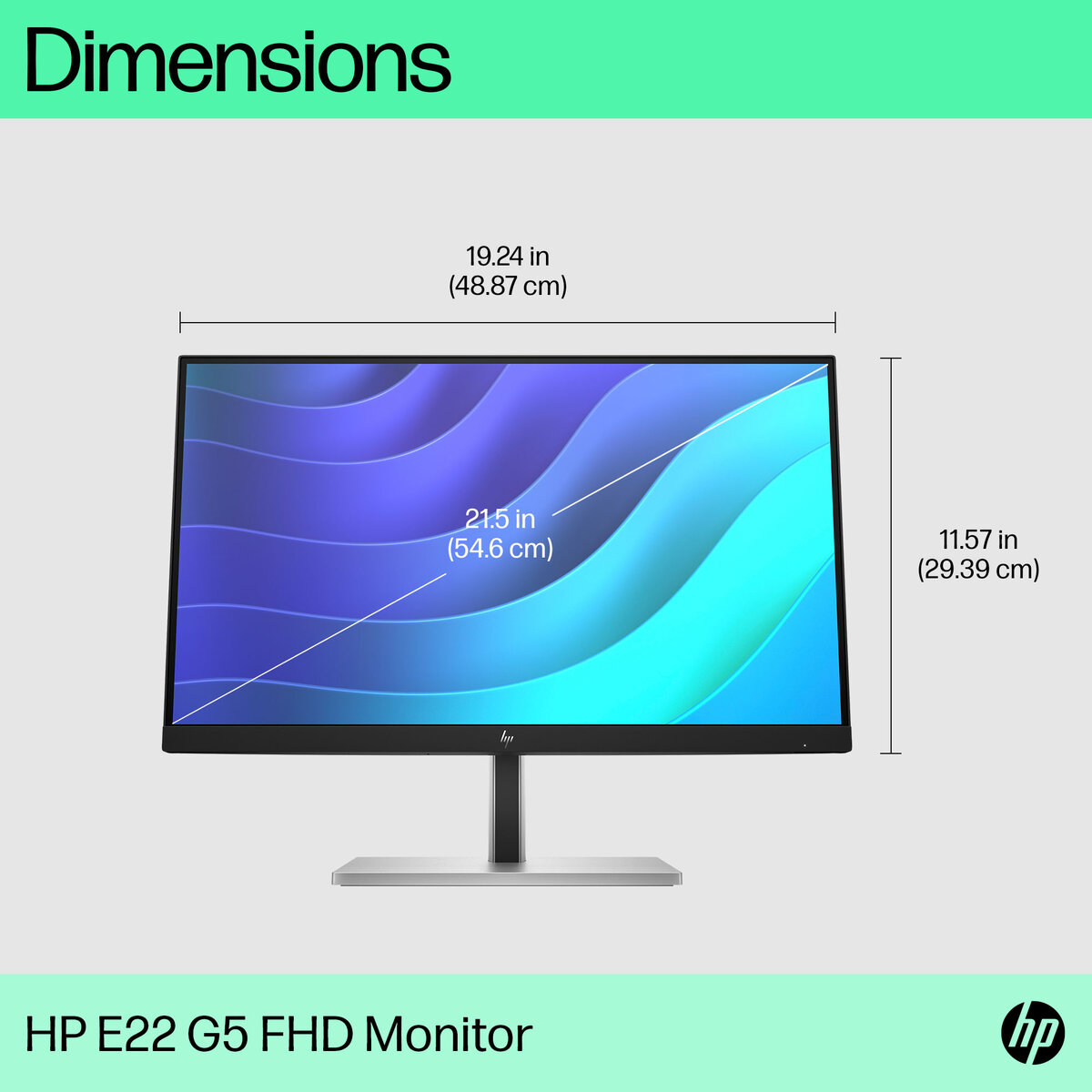 Монитор HP Monitor 6N4E8AA / 6N4E8AA#ABB Black (21.5 ") - PN 6N4E8AA#ABB