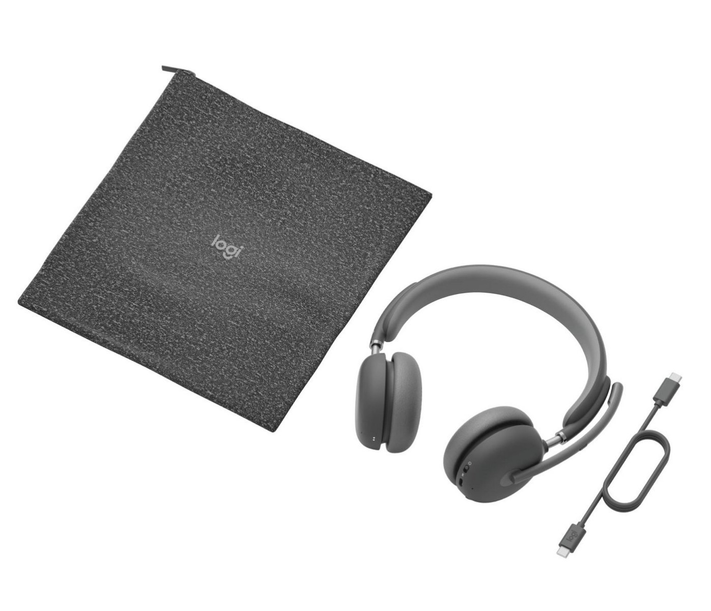 Слушалки Logitech Headset Zone Wireless 2 MS Graphite - PN 981-001436