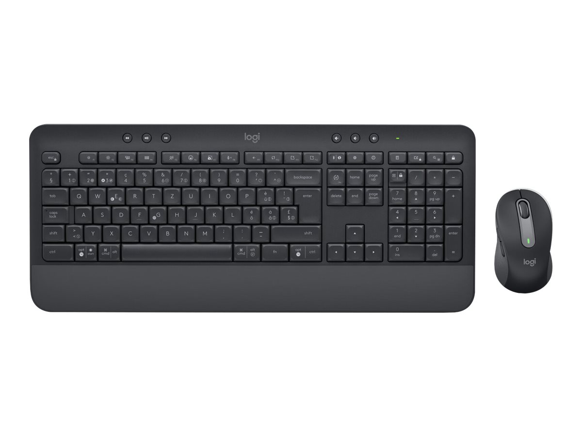 КОМПЛЕКТ МИШКА + КЛАВИАТУРА LOGITECH MK650 US - Wireless / Безжична - БЕЗ БДС КИРИЛИЗАЦИЯ (WITHOUT BDS CYRILLIC) - Black - PN 920-011004