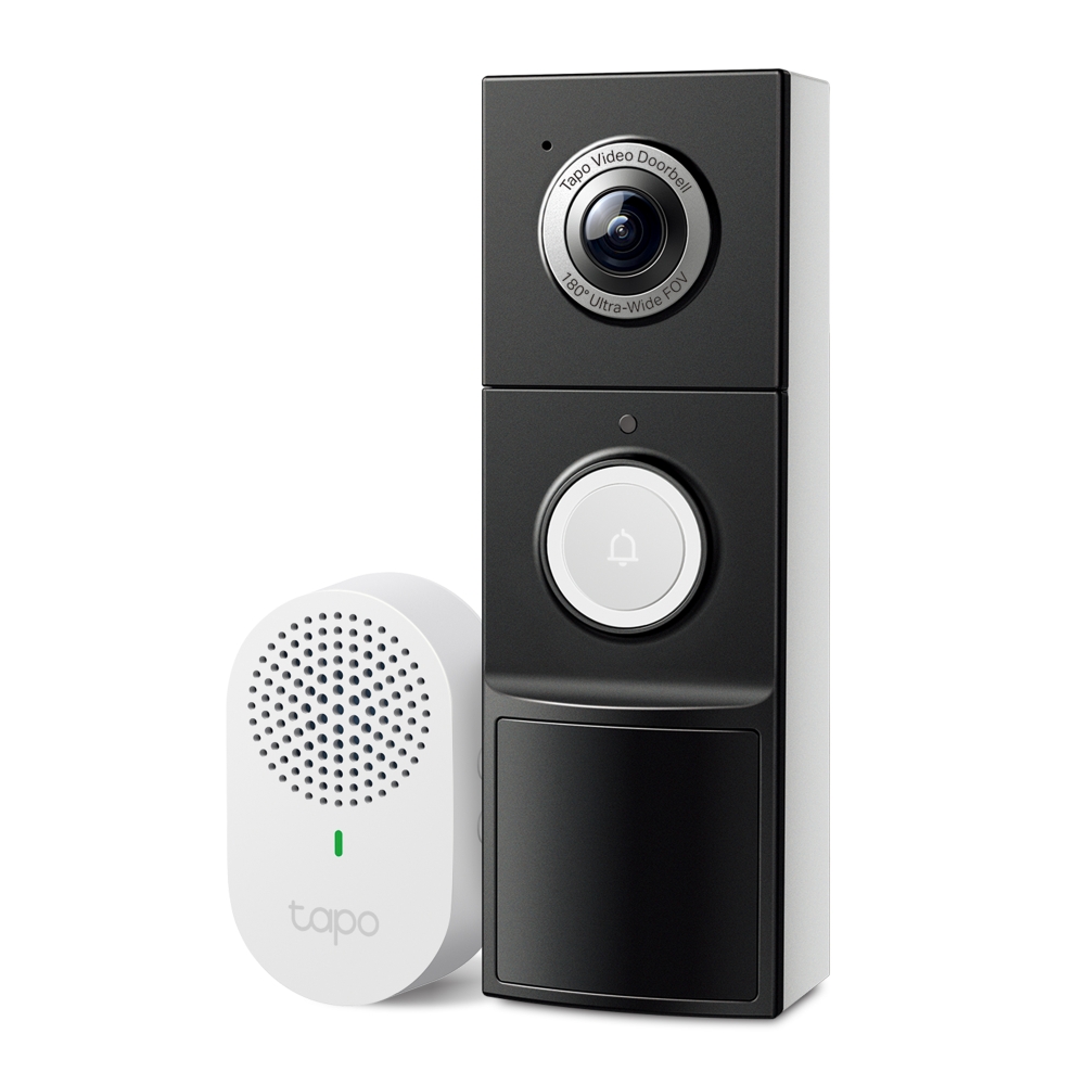 Интелигентен видео звънец TP-LINK SmartDoorbell D235 / TAPO D235 - Black - PN TAPO D235