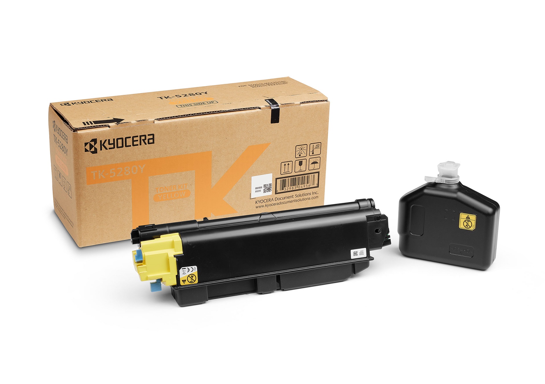 Тонер касета за Kyocera ECOSYS P6235cdn/M6635cidn/M6235cidn/M6235cidnt - Toner - TK-5280Y (TK5280Y) / 1T02TWANL0 - Yellow - PN 1T02TWANL0