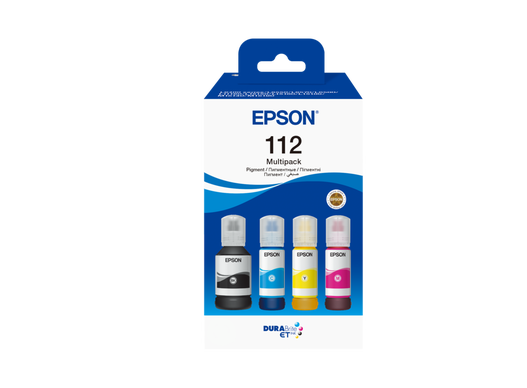 Комплект 4 бутилки мастила за Epson EcoTank L6400/L6500 Series - Ink - 3 x 70 ml + 1 x 127 ml - /112/ / C13T06C64A - BK/C/M/Y - Multipack - PN C13T06C64A