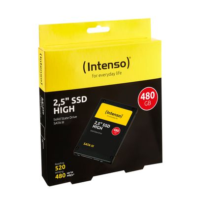 ВЪТРЕШЕН ТВЪРД ДИСК Intenso SSD 480 GB - SATA 6Gb/s - PN 3813450