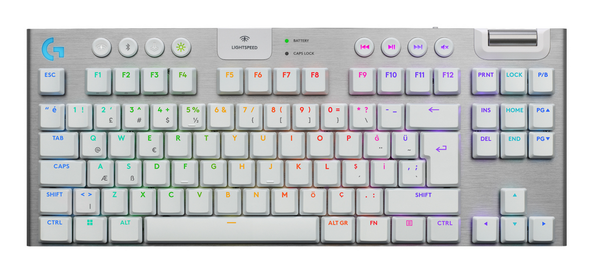Гейминг клавиатура Logitech Keyboard G915 X Lightspeed TKL / 920-012737 White - PN 920-012737