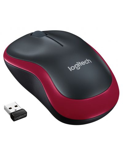 МИШКА LOGITECH M185 - Wireless / Безжична - Red - PN 910-002240