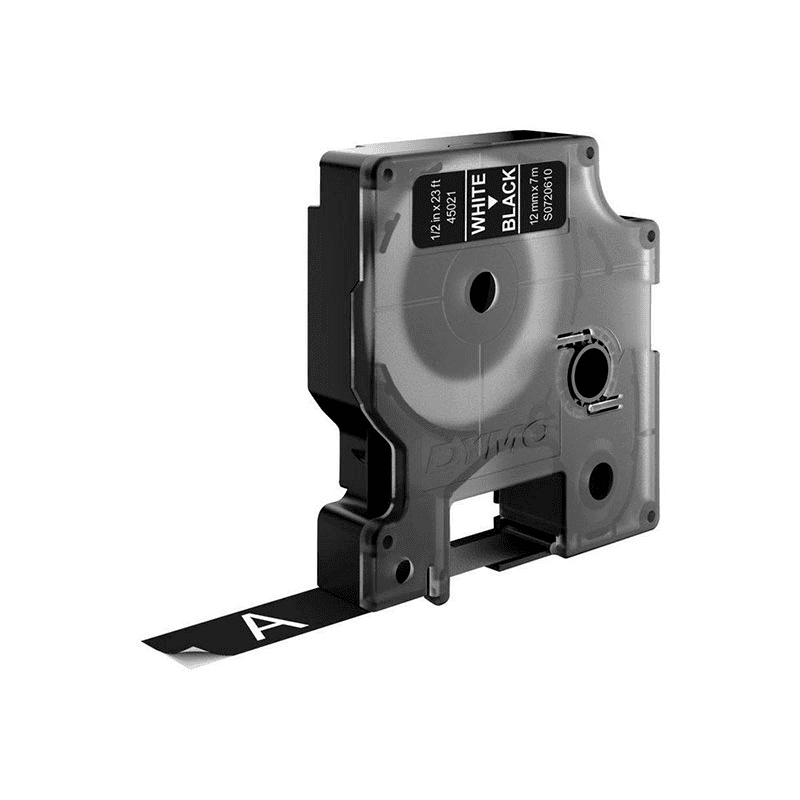 Лента за етикетни принтери Dymo Ribbon 45021 / S0720610 - White on Black - PN S0720610