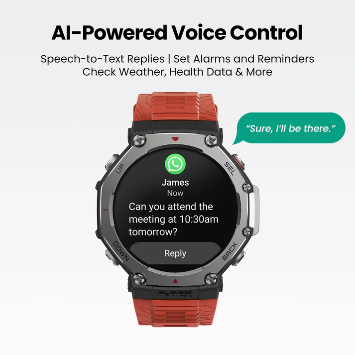 Смарт часовник Amazfit Wearable T-Rex 3 48mm / W2323GL1N Black/Grey - PN W2323GL1N