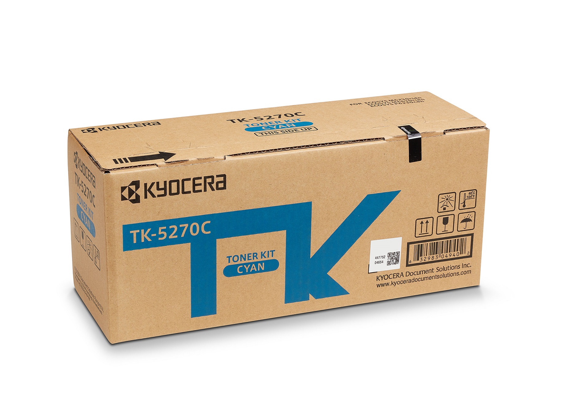 Тонер касета за Kyocera ECOSYS M6630cidn/M6230cidnt/M6230cidn/P6230cdn - Toner - TK-5270C (TK5270C) / 1T02TVCNL0 - Cyan - PN 1T02TVCNL0