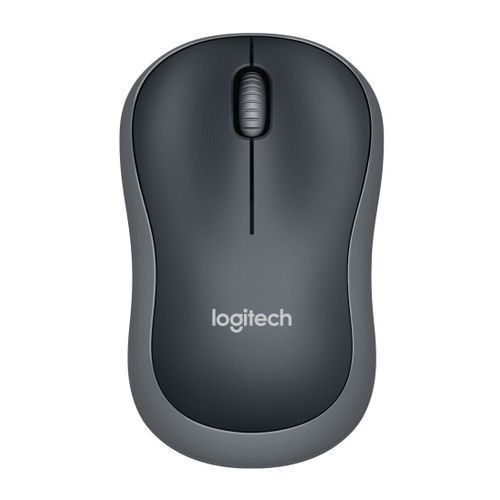 МИШКА LOGITECH M185 - Wireless Mouse, RF Wireless, Alkaline - Оптична / Optical - 1000 DPI - Wireless / Безжична - Swift Grey - PN 910-002238