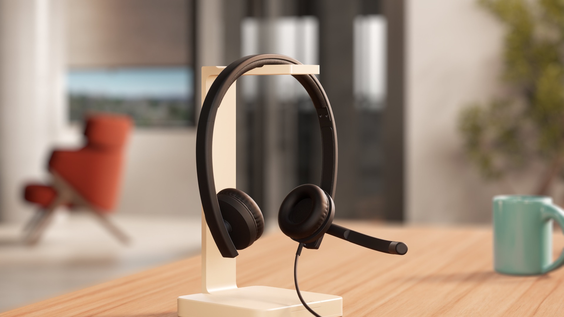 Слушалки Logitech Headset H570e Mono MS USB-A / 981-001426 Black - PN 981-001426