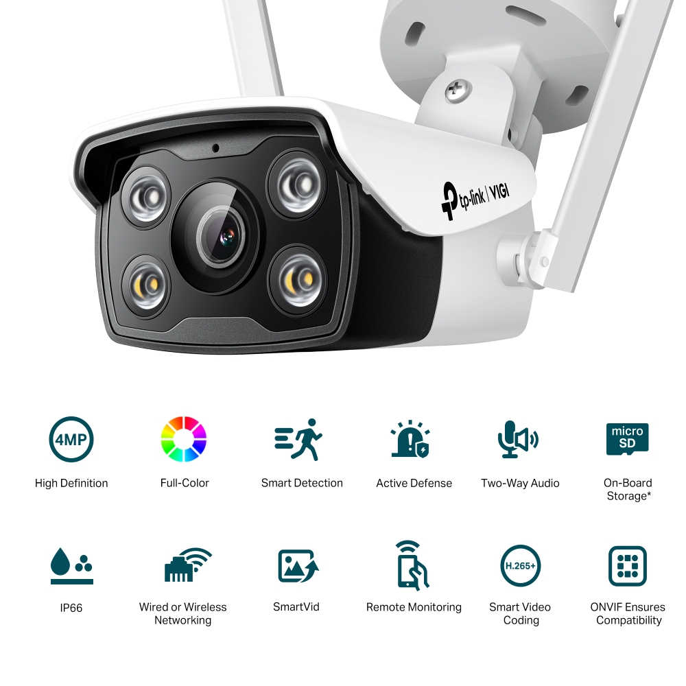 Камера за видеонаблюдение TP-LINK Surveillance camera C340-W 4mm / VIGI C340-W(4mm) - White - PN VIGI C340-W(4mm)