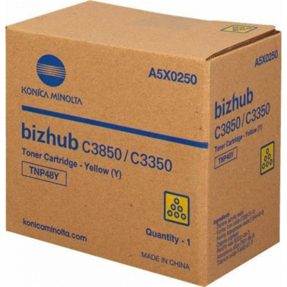 Тонер касета за Konica Minolta bizhub C3851/C3851FS/C3351 - Toner - TNP49Y (TNP-49Y) / A95W250 - Yellow - PN A95W250