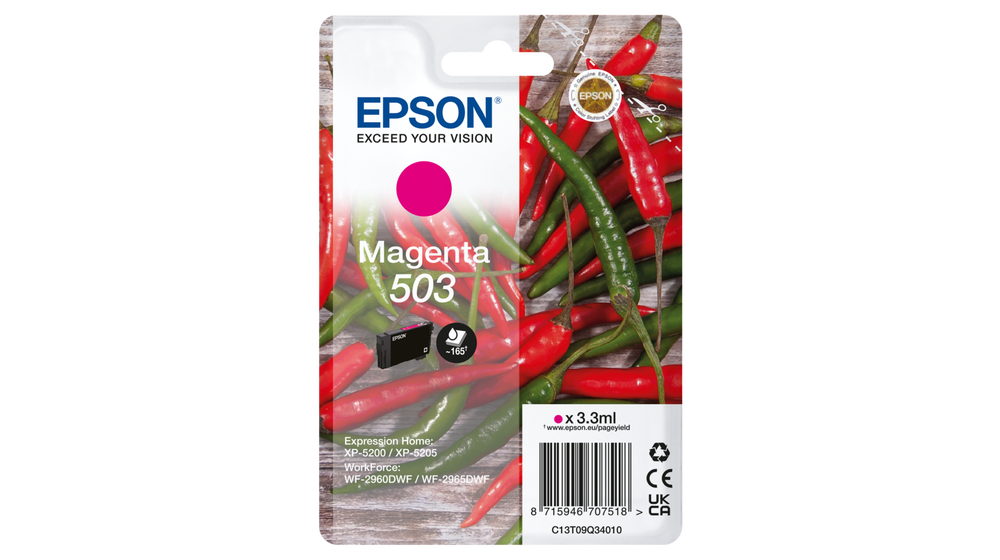 Глава за Epson WorkForce WF-2960/Expression Home XP-5200 Series - Ink - /503/ / C13T09Q34010 - Magenta - PN C13T09Q34010