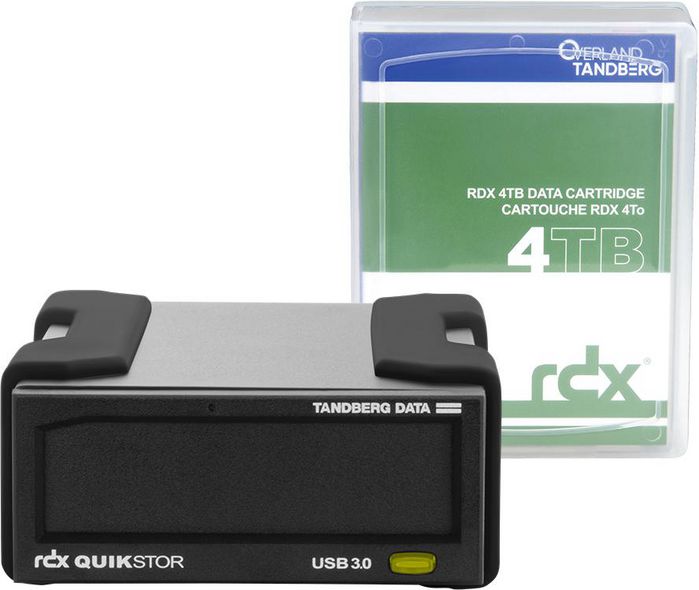 Комплект външен диск RDX с 4TB касетаTandberg Data Drive QuikStor RDX Extern - PN 8866-RDX