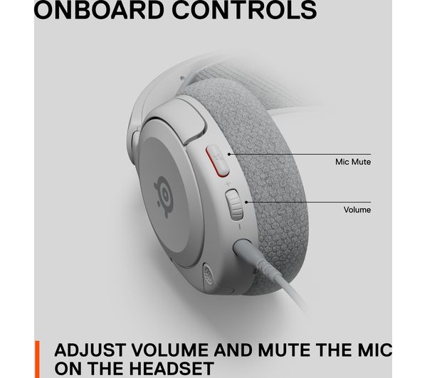 Гейминг слушалки SteelSeries Headset ARCN1PW / 61612 White - PN 61612