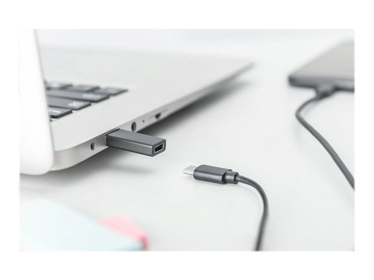 АДАПТЕР DIGITUS - USB-A към USB-C - Black - PN AK-300524-000-S