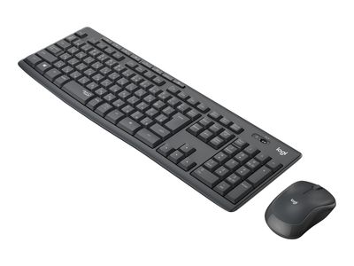 КОМПЛЕКТ МИШКА + КЛАВИАТУРА LOGITECH MK295 DE - Wireless / Безжична  - БЕЗ БДС КИРИЛИЗАЦИЯ  (WITHOUT BDS CYRILLIC) - НЕМСКИ! - Graphite - PN 920-009794
