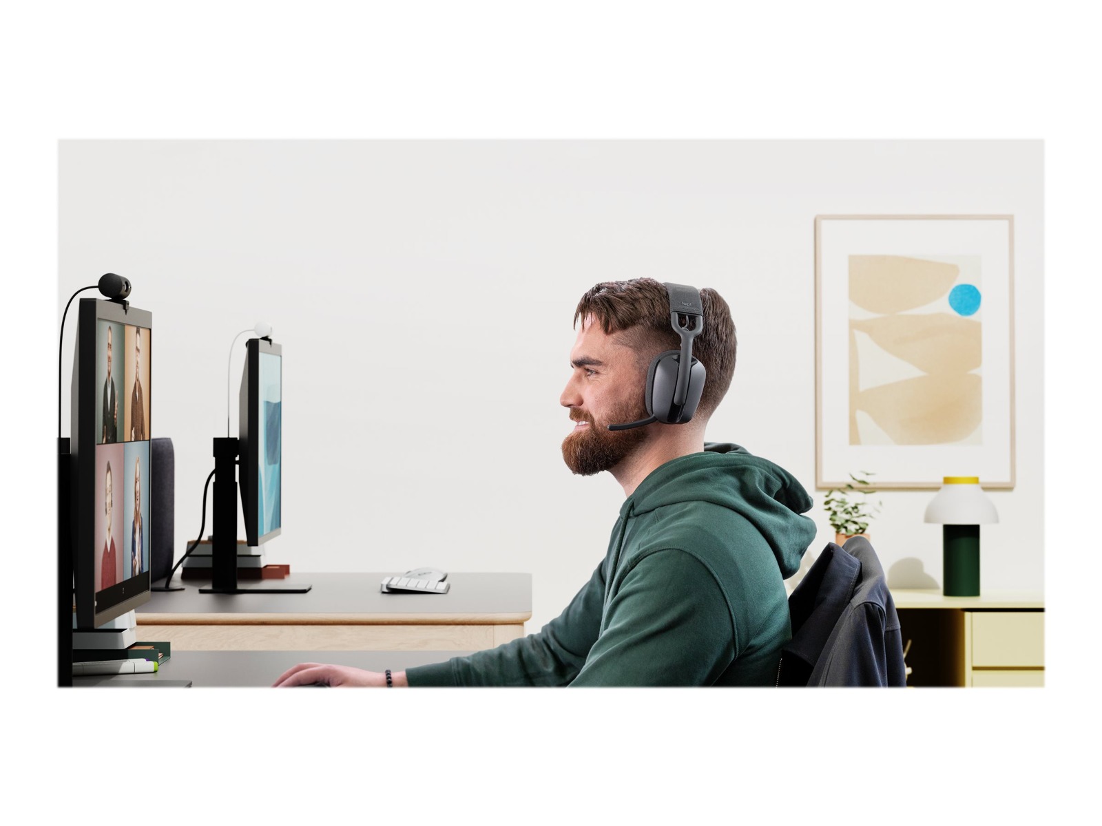 Слушалки Logitech Headset Logi Zone Vibe Graphite - PN 981-001157