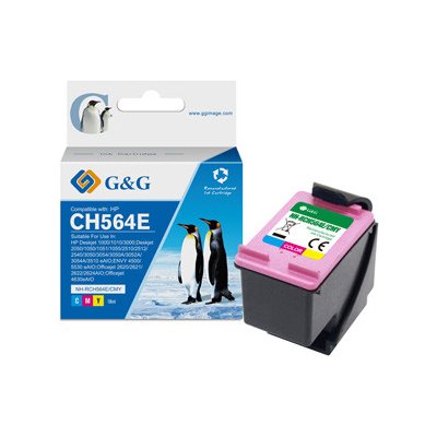 ГЛАВА ЗА HP Deskjet 1000/1010/1050/1051/1055/2050//2510/2512/2540/3000/3050/3054/3510/4500/5530 - HIGH CAPACITY - Color - /301XL/ - CH564EE - PN NH-RC564E/CMY - G&G