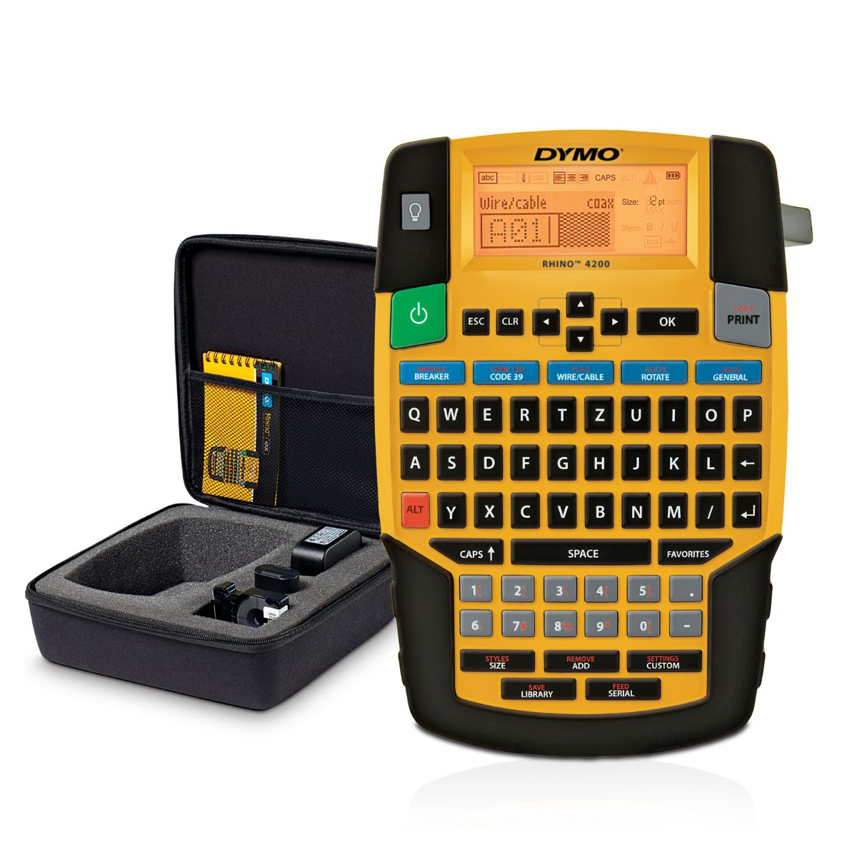 Професионален етикетен принтер Dymo Label printer RH4200K / 1852998 Yellow - PN 1852998