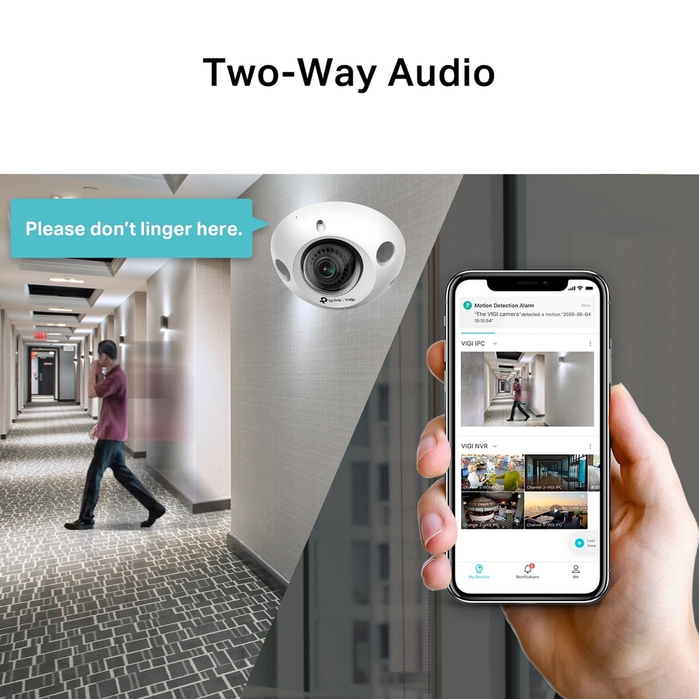 Камера за видеонаблюдение TP-LINK Surveillance camera C230I Mini 2.8mm / VIGI C230I MINI(2.8MM) - White - PN VIGI C230I MINI(2.8MM)