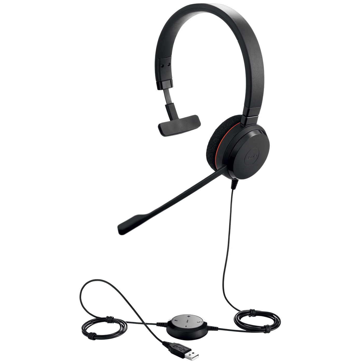 Слушалки Jabra Headset EV20MS / 4993-823-109 - Black - PN 4993-823-109