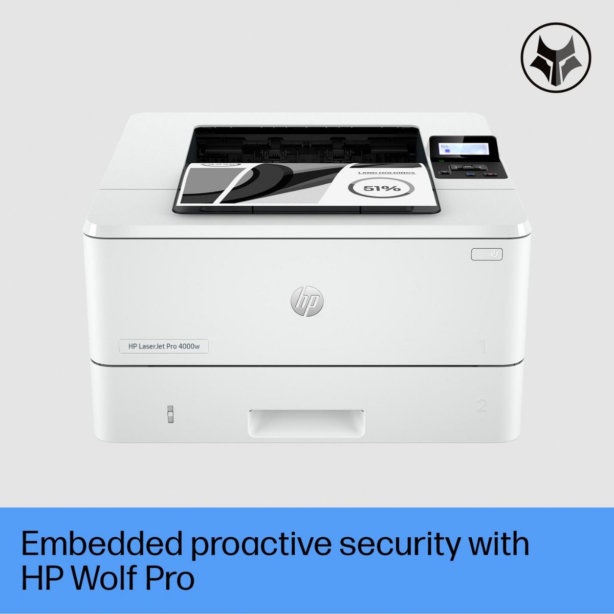 ЛАЗЕРЕН ПРИНТЕР HEWLETT PACKARD Laserjet PRO 4002DW - 2Z606F #B19