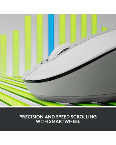 МИШКА LOGITECH M650L - Wireless / Безжична - White - PN 910-006240