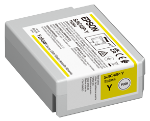 Глава за Epson ColorWorks C4000e BK/C4000e MK - Ink - SJIC-42-P-Y - SJIC42P-Y / C13T52M440 - Yellow - PN C13T52M440