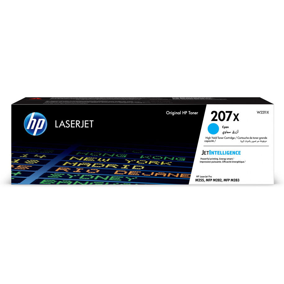 КАСЕТА ЗА HP Color Laserjet PRO M255/MFP M282/M283 - HIGH CAPACITY - Cyan - /207X/ - PN W2211X