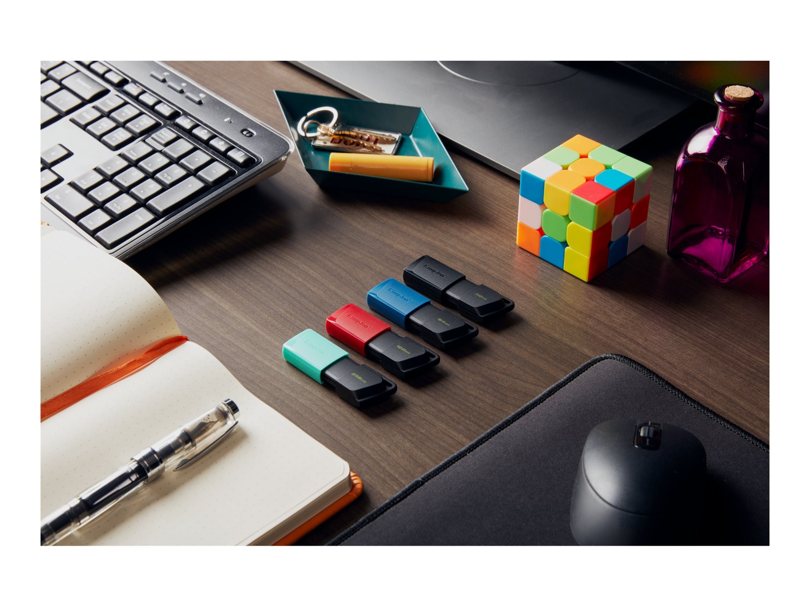 ФЛАШ ПАМЕТ Kingston USB-Stick DataTraveler Exodia M - USB 3.2 Gen 1 (3.1 Gen 1) - 128GB - Black/Red - PN DTXM/128GB