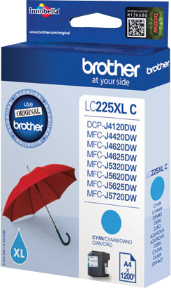 ГЛАВА ЗА BROTHER MFC J4420DW/J4620DW/J5320DW/J5620DW/J5720DW - Cyan - HIGH CAPACITY - PN LC225XLC (LC-225XLC)