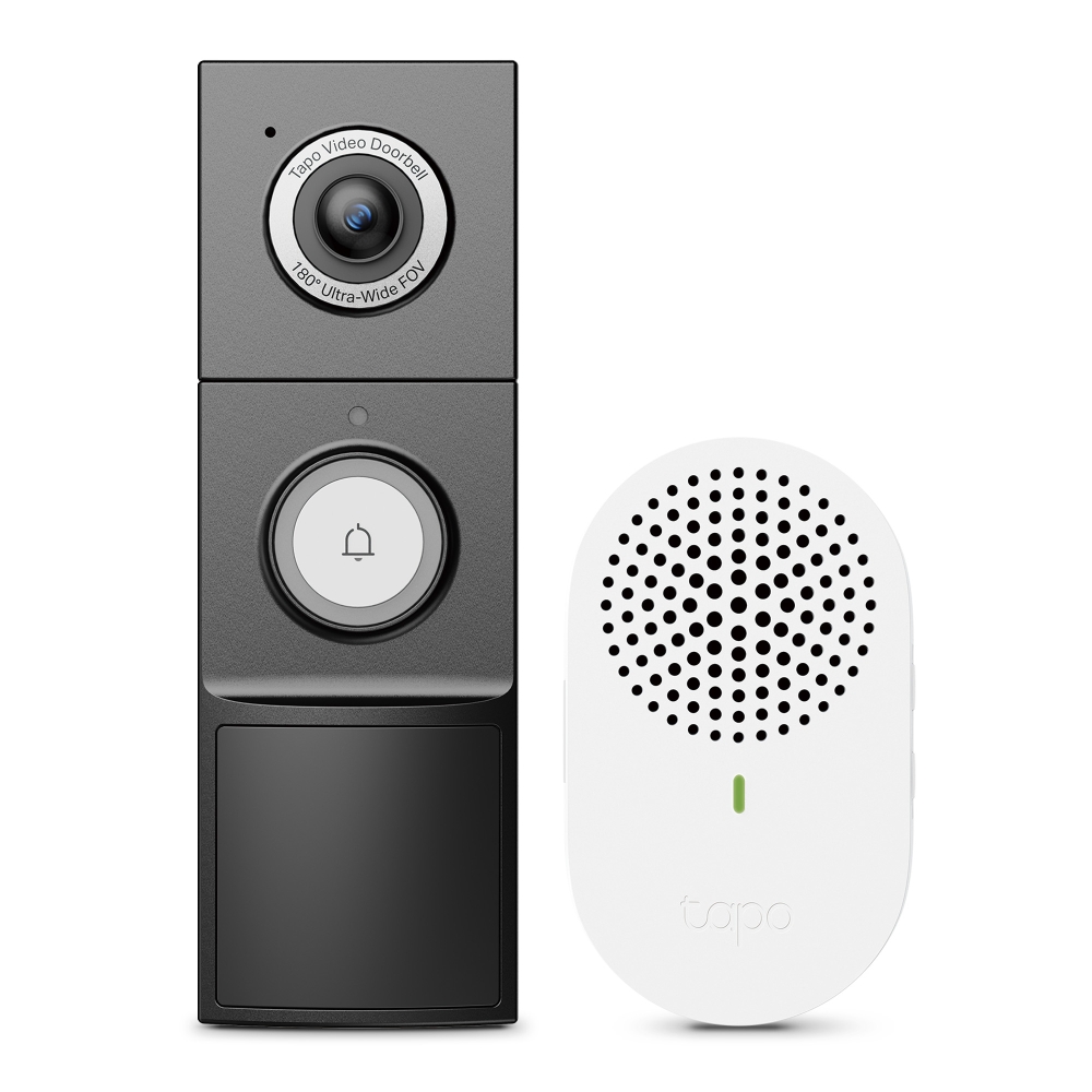Интелигентен видео звънец TP-LINK SmartDoorbell D235 / TAPO D235 - Black - PN TAPO D235