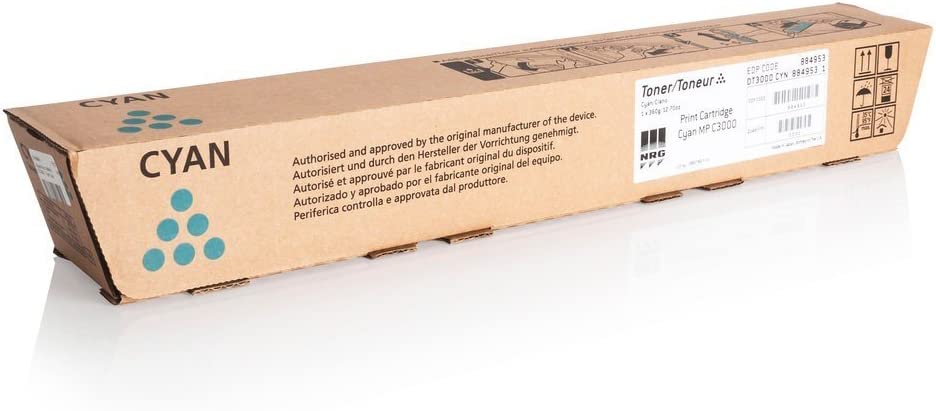 TОНЕР КАСЕТА ЗА RICOH MP C2000/C2500/C3000E - Cyan - PN 884949 / 842033 / 888675 / 888643 / 884953