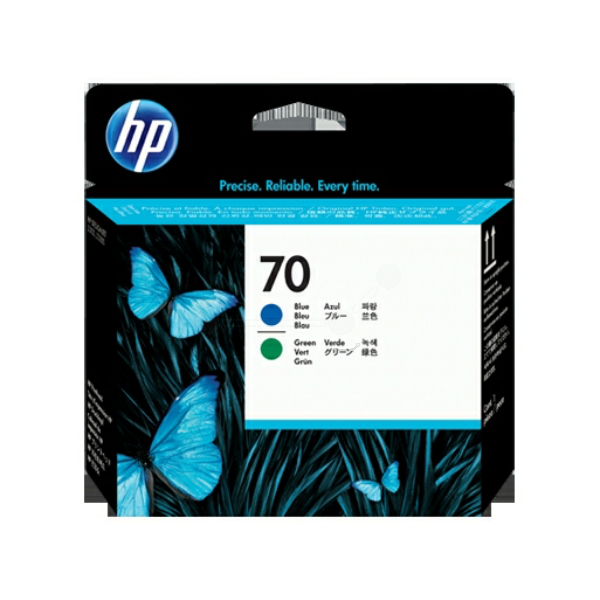 ГЛАВА (PRINTHEAD) ЗА HEWLETT PACKARD Photosmart Pro B9180 Professional Photo Printer/Designjet Z2100/Z3100/Z3200/Z5200 - Blue and Green Printhead - /70/ - PN C9408A