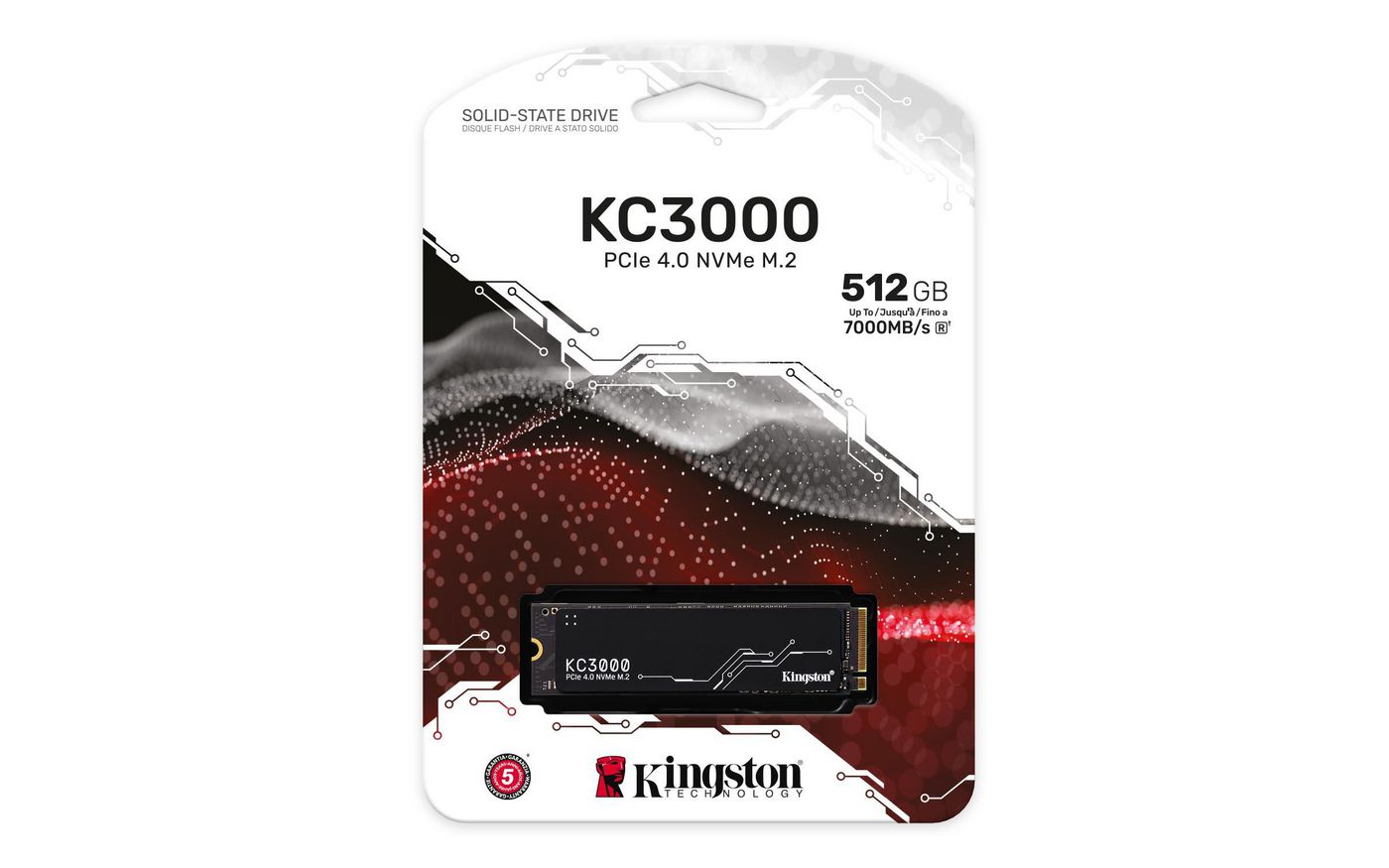 Вътрешен диск Kingston KC3000 512GB - PN SKC3000S/512G