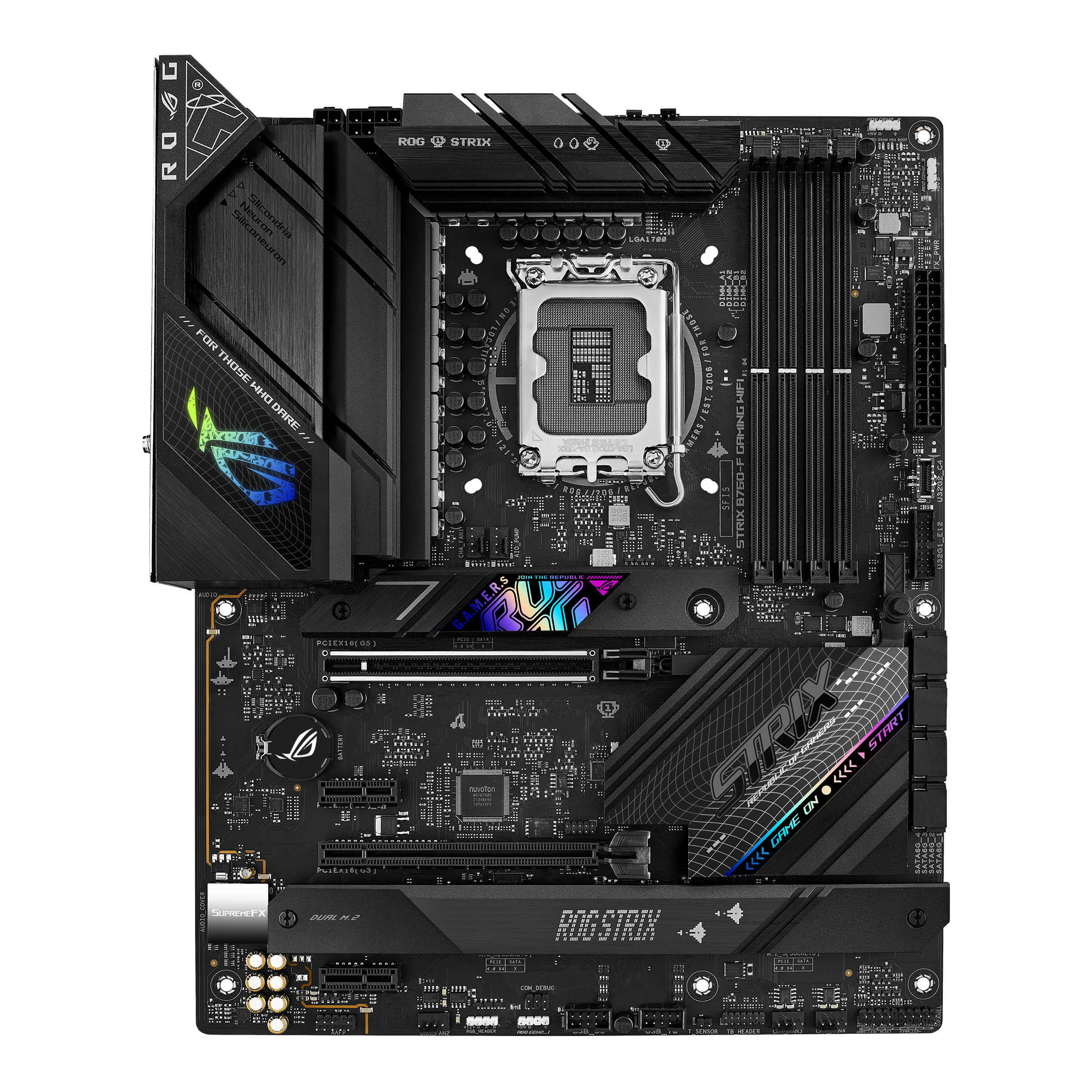Дънна платка Asus Motherboard ROG STRIX B760-F GAMING WIFI / 90MB1CT0-M1EAY0 - Black - PN 90MB1CT0-M1EAY0