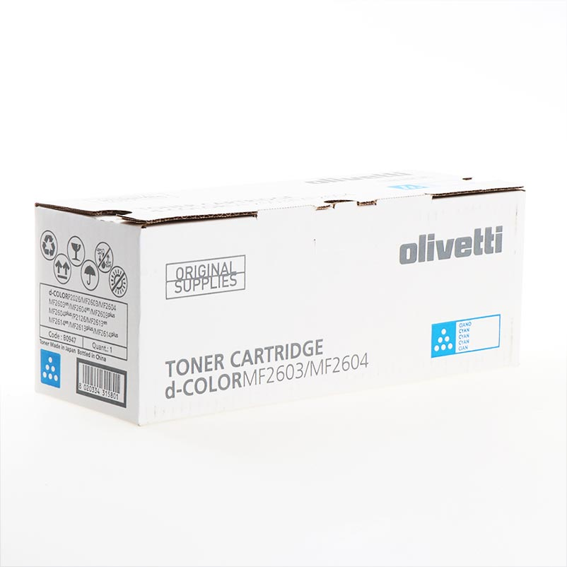 Тонер касета за  Olivetti D-Color MF2604/MF2603 Series - Toner - B0947 - Cyan - PN B0947