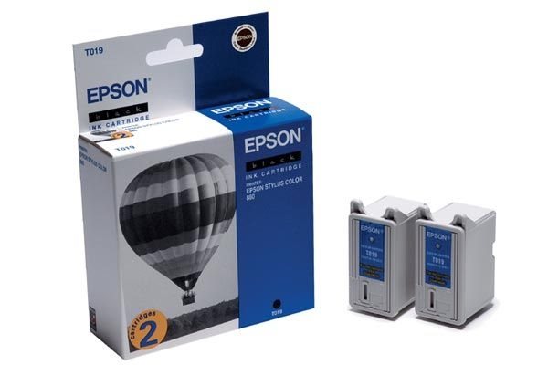 КОМПЛЕКТ 2 ГЛАВИ ЗА EPSON STYLUS COLOR 880/888 - Black - TWIN PACK - OUTLET - PN T019402