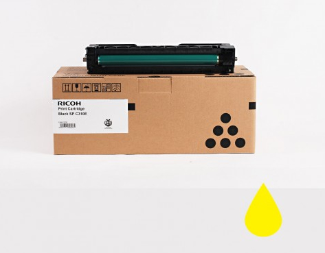 Тонер касета за Ricoh Aficio SP C310/C230 Series - Toner - Type SPC310 / 407639 - Yellow - PN 407639