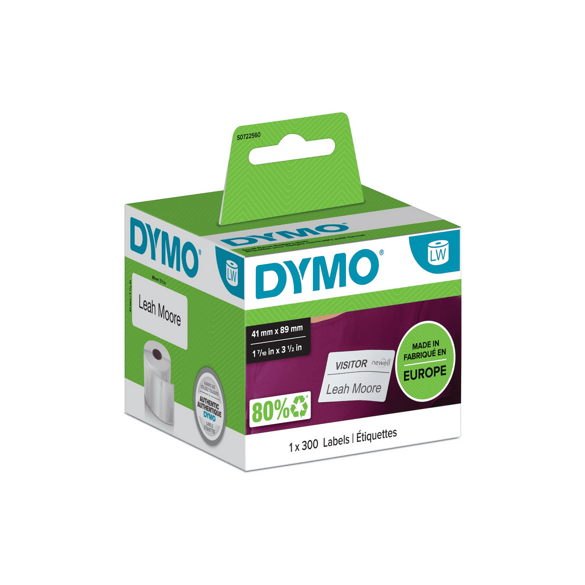 Етикети за етикетни принтери Dymo Label 11356 / S0722560 - White - PN S0722560